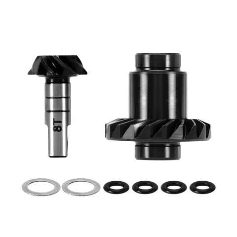 Underdrive Helical Axle Gear Set 20/8T Steel Alloy For 1/18 RC Crawler with washers, smoother operation components