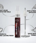Tesla Stealth Gray Touch Up Paint Pen For Model 3 Y S X Exact Color Match 2 In 1 Brush And Pen with application features