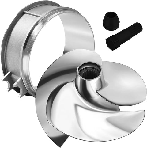 140mm Jet Ski Impeller 12 17 Pitch Three Blade Stainless Steel Propeller With Wear Ring Wrench And Seal Kit For Spark ACE 900 HO And Spark TRIXX 2014 New Models