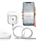 Wi Fi Water Leak Sensor Alarm Starter Kit With App Alerts And Whole Home Monitoring No Hub Needed AC Powered Easy Plug In Setup