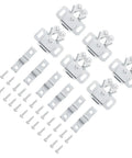 Heavy Duty Cabinet Door Ball Catch Latches In Silver, Cold Rolled Steel Double Roller Catch For Closet Doors Set With Screws