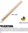 Two Pack Half Inch Solid Brass Rod Lathe Bar Stock For DIY Crafts, 12.5 Mm Diameter, Four Inch Length, Easy To Cut