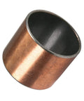 Premium Carbon Steel Sleeve Bearing 55mm Id X 60mm Od X 50mm Length Sintered Bronze Oilless Bushing shown from an angle.