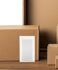 White EPE Foam Wrap Bags 100 Pack Reusable Cushioning Pouches For Shipping And Transport Protective Packaging Supplies with boxes