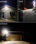 Photography of Beast 70W Barn Light with 9800 Lumen Output illuminating barn, yard, and porch at night