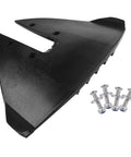 Hydrofoil Stabilizer For 20-300HP Outboard Sterndrive Boats With Durable Black Polypropylene Marine Plate, includes 4 screws