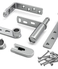 Stainless Steel Cafe Door Hinges With Self Closing And Two Way Swing For Louvre Doors And Saloon Doors Adjustable Opening Angle Notch Hold Open Function 304 Stainless