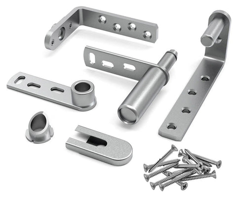 Stainless Steel Cafe Door Hinges With Self Closing And Two Way Swing For Louvre Doors And Saloon Doors Adjustable Opening Angle Notch Hold Open Function 304 Stainless