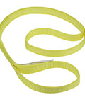 Heavy Duty Lifting Straps 2200 Lb Capacity Eye To Eye Webbing Sling in yellow polyester for lifting, rigging, and moving heavy items.