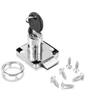 Heavy Duty Cabinet Drawer Locks With Keys Four Pack Snug And Secure Three Quarter Inch Cylinder Fit For Home Storage Secure Your Stash durable galvanized steel lock with key and screws