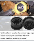 2 Piece Transfer Case Linkage Bushing Grommet Kit For Ram Trucks 2002 To 2010 1500 2500 3500 Keeps Shifts Smooth And Tight Replaces 68078974AA 68078975AA, black rubber bushings installed on Ram transfer case linkage