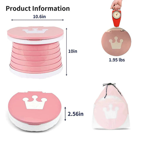 Hassle Free Foldable Toddler Potty Seat With Extra Liners And Carry Tote Ultra Slim Travel Toilet For Kids Total Road Trip Game Changer And Seamless Emergency Potty Training Anywhere