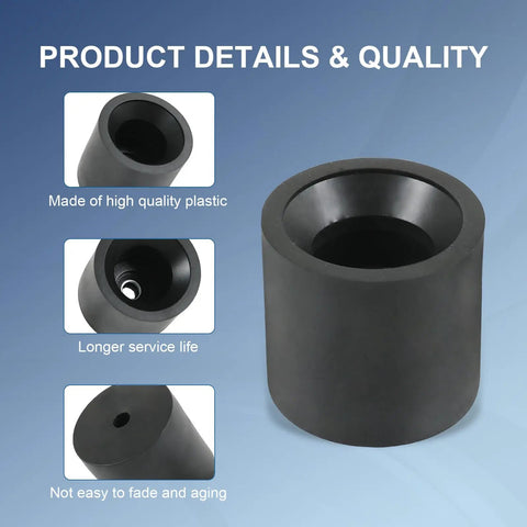 Close-up view of Low Profile Rubber Trailer Door Holder Kit, highlighting high-quality plastic and durability, 2-pack included