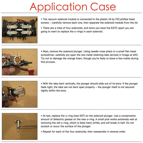 Application case: step-by-step o-ring replacement for EATC temperature controller solenoids