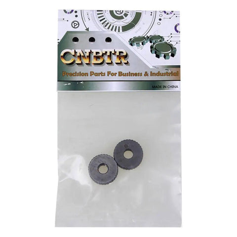 Two Piece Anilox Knurling Tool Set With 1.5mm Pitch Diagonal Coarse Knurl Wheel 19x8mm Built From Steel in packaging
