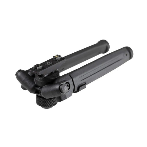 Rifle Bipod Gun Rest For Hunting And Target Shooting, MLOK Compatible, Ultralight Mil Spec Aluminum With Durable Polymer Feet, Low Profile Black