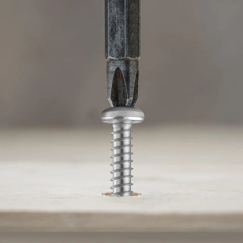 247 Piece Pan Head Wood Screw Set For Home DIY Projects, Stainless Steel 304 Self Tapping Screws, Phillips Drive in wood