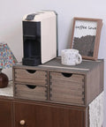 Coffee Pods Storage Drawer Organizer For K Cups And Capsules For Coffee Maker Dual Compartment Desk Drawer on counter