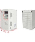 Heavy Lifter 7.5KW BT30 Air Cooled Spindle Motor With Automatic Tool Change ATC 24000RPM 220V 4 Pole VFD Inverter Kit, front and side view.