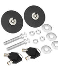 Dual Universal Car Hood Lock Pins Kit Aluminum Alloy Hood Latch Safety Pins For Engine Bay Security Black 2 Pack Easy Install