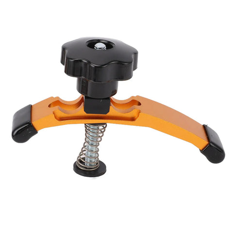 Aluminum T Track Hold Down Clamps With 3 Inch Clamp Thickness And 5 3 8 Inch Body For CNC Router Milling Machine And Drill Press Heavy Duty Press Plate Clamps To Secure Larger Workpieces On Your Shop Table, orange clamp