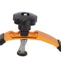 Beefy T Track Clamp Set For CNC Routers And Milling Machines, Heavy Duty Hold Down Clamps With Aluminum Alloy Bodies And Rubber Pads, 5 3 8 Inch Long, Fits 3 Inch Workpieces, 4 Piece Set, orange clamp