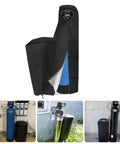 Water Softener Cover With Split Zipper And UV Shield Outdoor Brine Tank Cover Waterproof All Weather Protection 64 Inch High Black for 48000 to 64000 Grain Systems