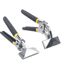 Sheet Metal Bending Pliers Set, Two Pack Three And A Quarter Inch Hand Tools with ergonomic grips, nickel plated steel
