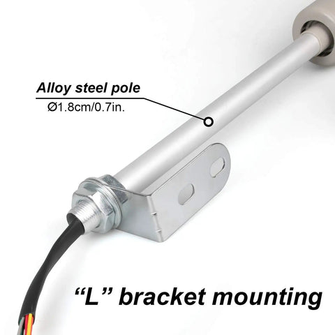 Close-up of alloy steel pole with L bracket mounting for Tower Stack Lights RGB LED Indicator For Factory And Shop Floor, 2 Tier Industrial Warning Lamp With Sound
