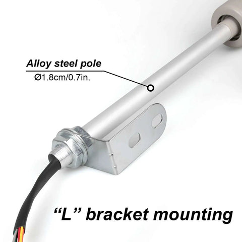 Alloy steel pole with L bracket mounting for Industrial Tower Stack Lights With RGB LED Signals Andon Lights 110V Three Tier Tower Lamps For Factory And Workshop Safety With Sound And Long Lifespan.