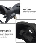Close-up view of a durable black plastic grinding positioner from Upgrade Your Workflow With This 2 Pc Mini Electric Grinding Positioner And Locator Set.