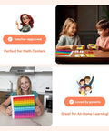Children using Multiply And Divide Fidget Mat For Grades 2 To 4, Multisensory Math Tool For Hands On Learning, Classroom Or Homeschool