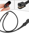 Brake pad wear sensor wiring harness, black braided cable with red two-pin plug, for Ford Transit Box (2013–2019)
