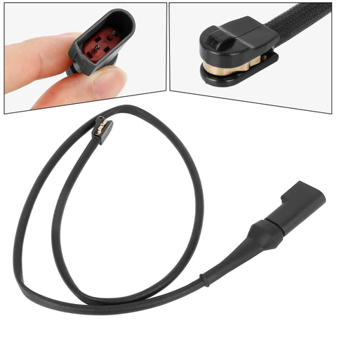 Brake pad wear sensor wiring harness, black braided cable with red two-pin plug, for Ford Transit Box (2013–2019)