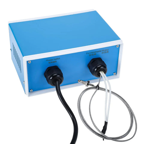 Blue PID Temperature Controller Box With Thermostat 110V Solid State Relay SSR 25DA K Type Temperature Sensor Probe for DIY
