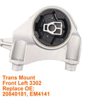 Heavy duty transmission mount for 2010-2017 Captiva Equinox Terrain, front left trans mount 3302, direct replacement OE 20840181 EM4141