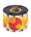 95mm PP Sealing Film Roll With Fruit Graphic Design For Sealing Machines, Generic Seal Film, 3,830 Cups Per Roll, Works With ET-99