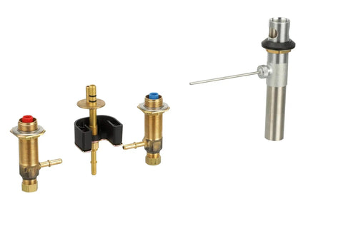 Rough In Water Valve With Drain Assembly For Widespread Bathroom Faucets Half Inch IPS MPact Compatible Faucet Valve System