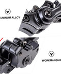 Heavy Duty Aluminum Alloy Disc Brake Caliper Pair with Badass Stopping Power, matte black close-up view, showcasing craftsmanship.