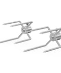 Universal Rotisserie Kit For Most 2 To 4 Burner Gas Grills With 32 To 42 Inches Five Sixteenth Inch Square Spit Rods, stainless components