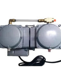 Heavy Duty Diaphragm Vacuum Pump DAA P720 GB Silent Industrial High Vacuum Generator top view with inlet and outlet connections.