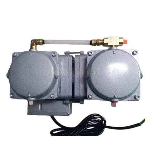 Heavy Duty Diaphragm Vacuum Pump DAA P720 GB Silent Industrial High Vacuum Generator top view with inlet and outlet connections.