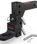 Adjustable Trailer Hitch Ball Mount For 2-Inch Receiver, 7500 Lbs Capacity, 9.5 Inch Drop And 8.25 Inch Rise, Heavy Duty Tow Hitch