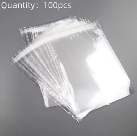100 Pack Clear 9x12 Inch Self Adhesive Plastic Bags For Packaging Clothes And T Shirts Peel And Seal Pro Grade Cellophane Bags