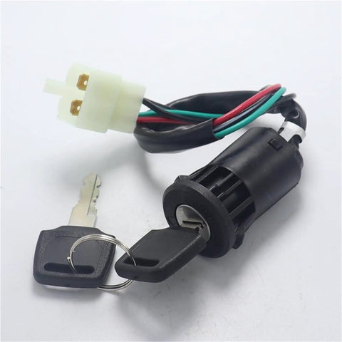 Motorcycle Ignition Key Switch With 4 Pin Plug For 50cc To 250cc Dirt Bikes And ATVs Quad Replacement Ignition Lock For Unresponsive Starts