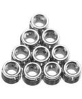 10 Piece Stainless Steel Self Tapping Thread Insert Repair Kit With Nine Styles For Auto Rail Vehicle Shipbuilding Construction Machinery Inner M5x0.8 Outer M8x1.0 Length 7mm, stacked inserts