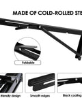 Heavy Duty Folding Shelf Brackets For Wall Mounts And Benches Collapsible Metal Support Brackets For Tools Books And Decor