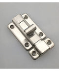 Heavy Duty Stainless Steel Sliding Door Barrel Bolt Spring Latch Gate Lock, chrome finish, for secure garden fence use.