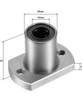 Rock Solid LMH10UU Two Side Cut Flange Linear Ball Bearing Bushing with 10mm bore, 19mm OD, 29mm length, chromium steel build.