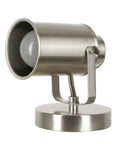 Modern Multipurpose Spotlight Desk Or Wall Mount Accent Lamp 6 Inch Brushed Nickel Finish Adjustable Shade For Flexible Home